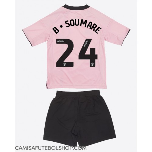 Camisa de time de futebol Leicester City Boubakary Soumare #24 Replicas 3º Equipamento Infantil 2025-26 Manga Curta (+ Calças curtas)